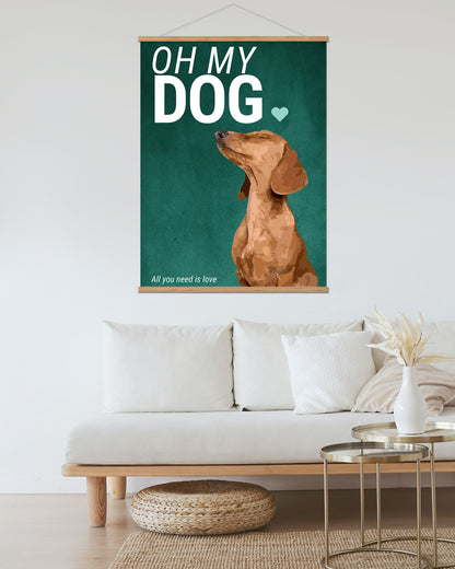 Affiche chien personnalisée D01