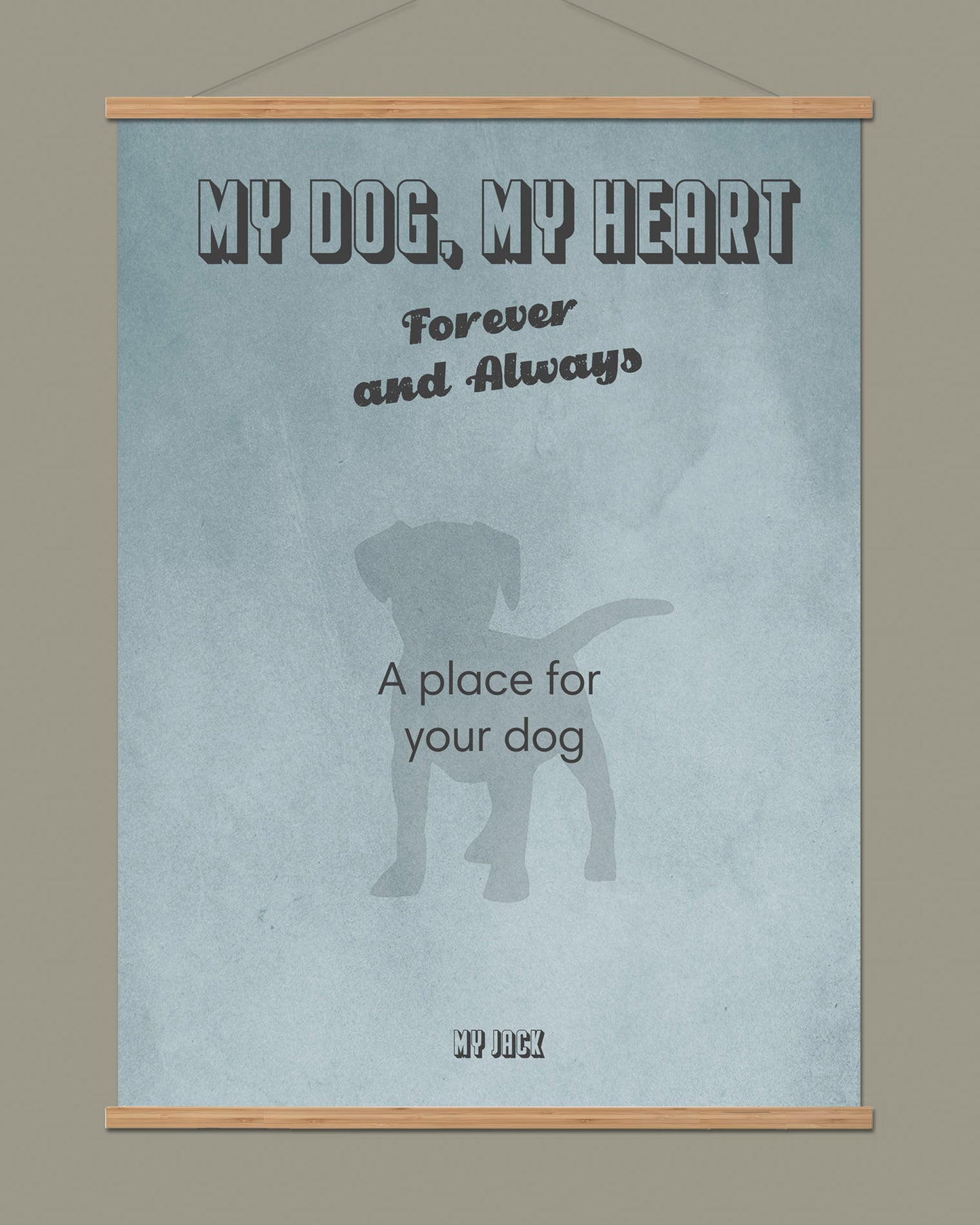 Customized dog poster D07