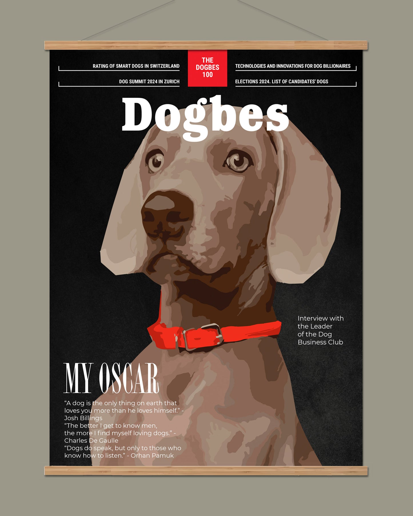 Portrait de chien personnalisé
 "Dogbés."