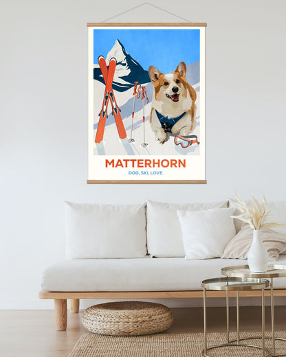 Customized dog poster "Zermatt"